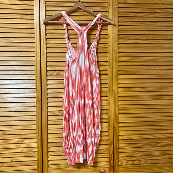 H&M Coral and White Tulip Hem Dress - Picture 3 of 3